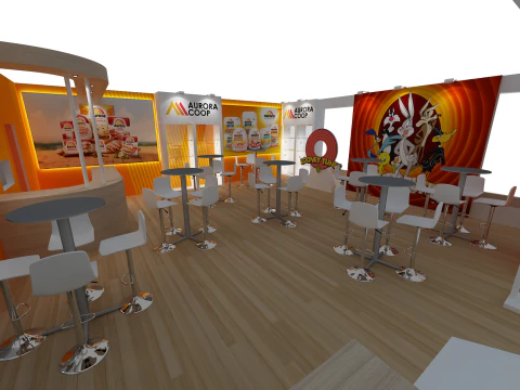 Booth 10x8 - Stand 10x8 3D Model