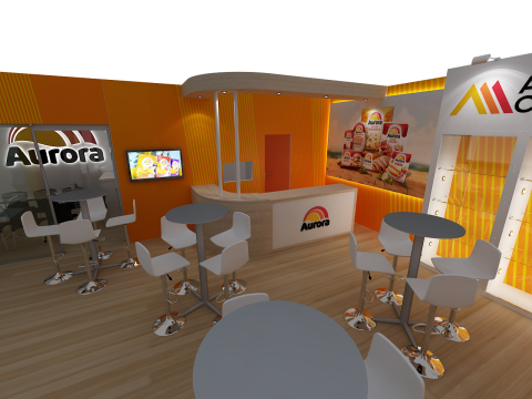 Booth 10x8 - Stand 10x8 3D-Modell