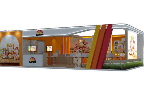 Booth 10x8 - Stand 10x8 3D-Modell