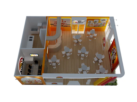 Booth 10x8 - Stand 10x8 3D Model