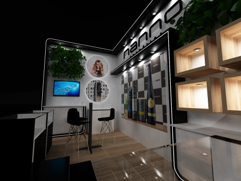 Booth 3x6 - Stand 3D Model
