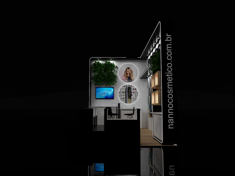 Booth 3x6 - Stand 3D Model