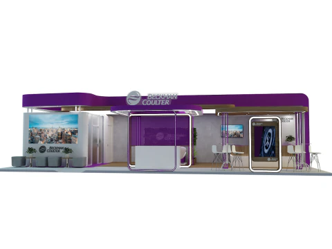 Booth 14x6 3D Model