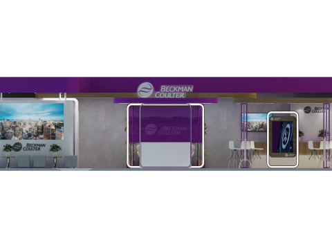 Booth 14x6 3D Model