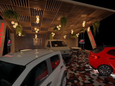 Booth Car Exposition FIAT 3Dモデル
