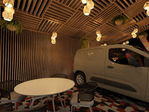 Booth Car Exposition FIAT 3Dモデル