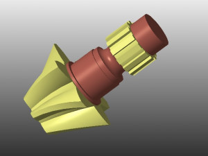 helical gear Modelo 3D