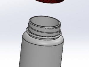plastic bolte 3D 打印模型