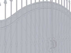 garden gate 3D Модель