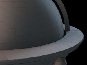vintage world globe on wooden stand pbr- 3D Model