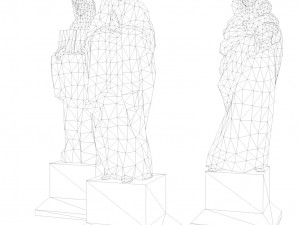 bronzestatue 3D Модель