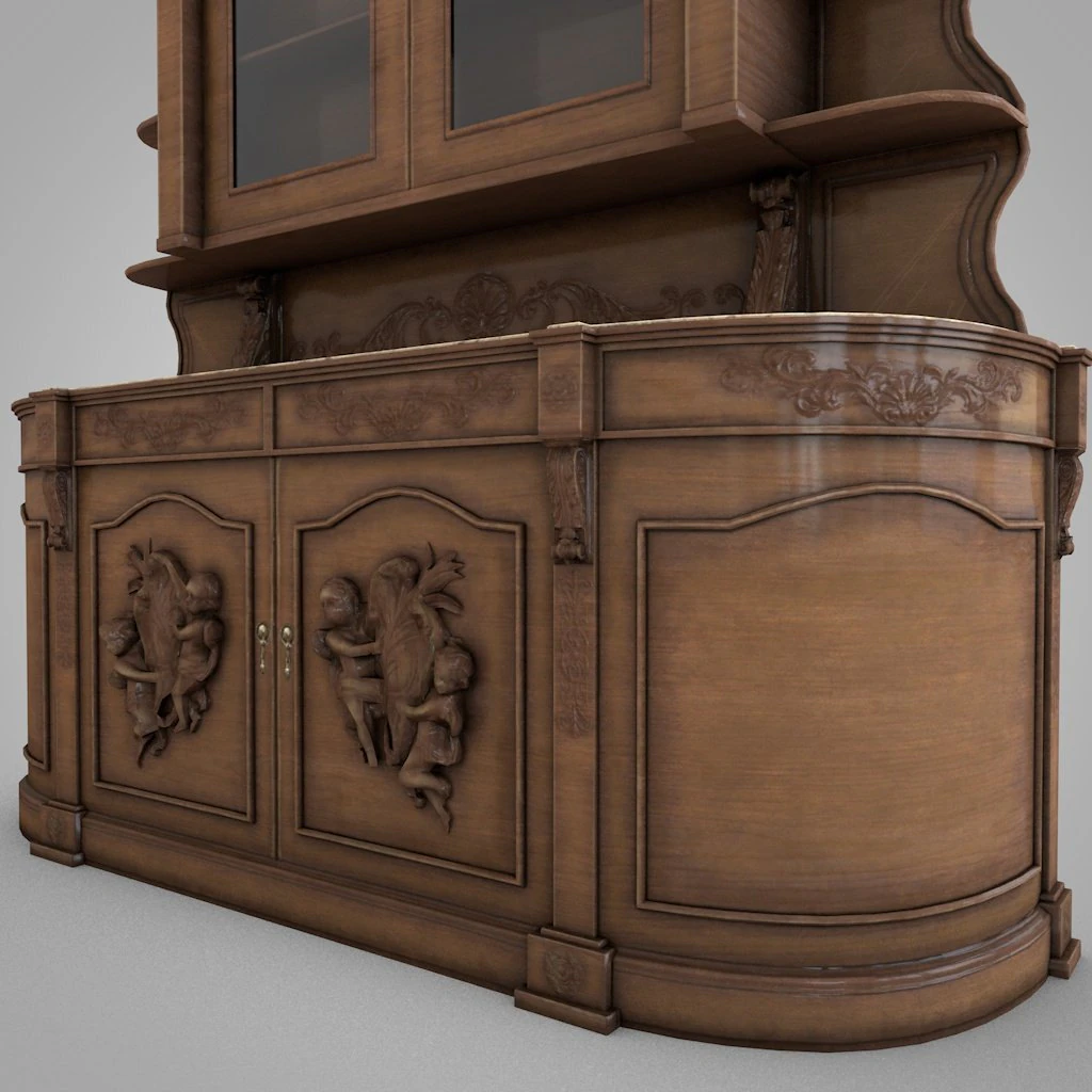 Grunge vitrina Modelo 3D .c4d .max .obj .3ds .fbx .stl .blend 