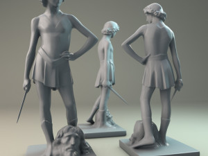 david 3d print Modèles 3D en vedette