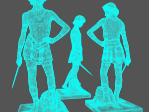 david 3d print Modèles 3D en vedette
