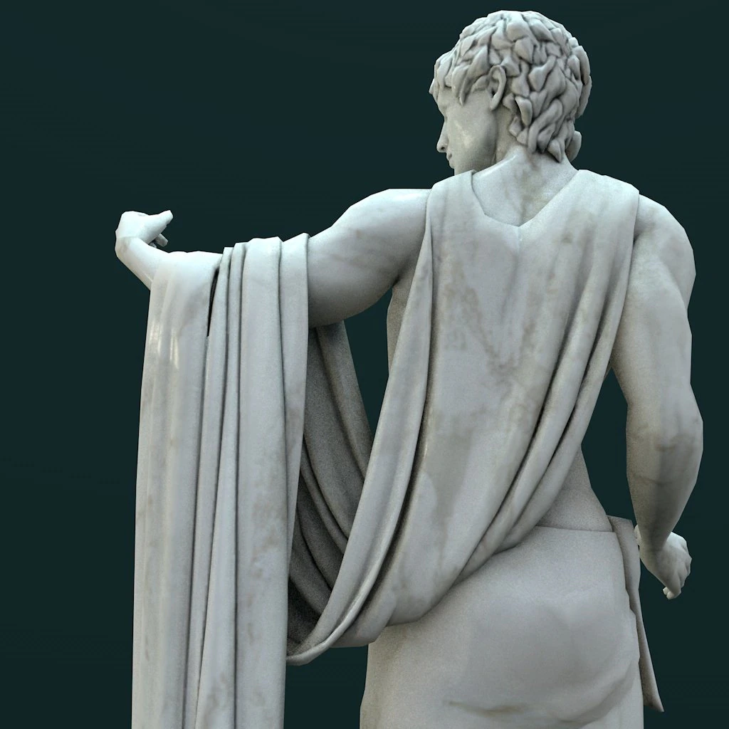 statue rome 3D Model .c4d .max .obj .3ds .fbx .stl .blend 