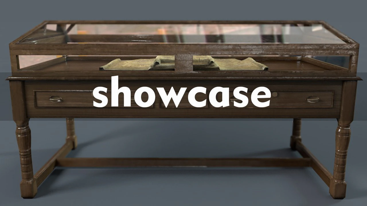 showcase 3D Model .c4d .max .obj .3ds .fbx .stl .blend 