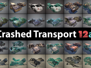 Crashed transport 12a 3D 모델