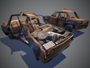 Crashed transport 12a 3Dモデル