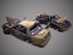 Crashed transport 12b 3D 모델