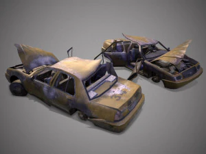 Crashed transport 12b 3D Model