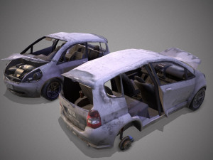 Crashed transport 12b 3D 모델