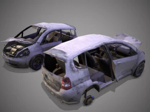Crashed transport 12b 3D Model