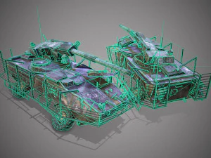 Crashed transport 12b 3D Model