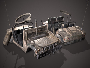 Crashed transport 12b 3D 모델