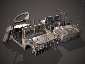 Crashed transport 12b 3D Model