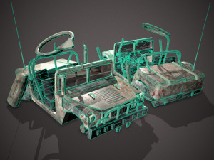 Crashed transport 12b 3D 모델