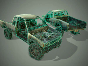 Crashed transport 12b 3D Model