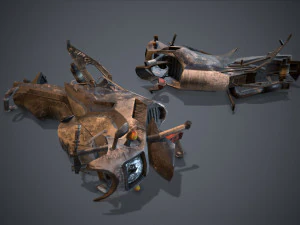 Crashed transport 12b 3D Model