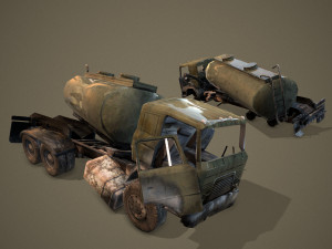 Crashed transport 12b 3D 모델
