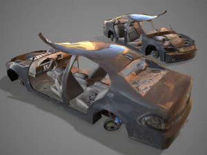Crashed transport 12b 3D Model