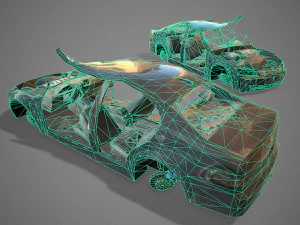 Crashed transport 12b 3D Model