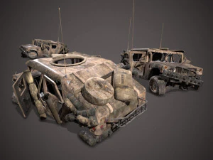 Crashed transport 12b 3D Model