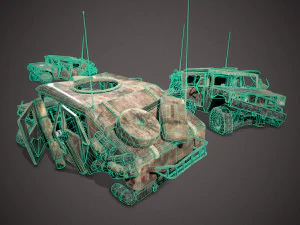 Crashed transport 12b 3D Model