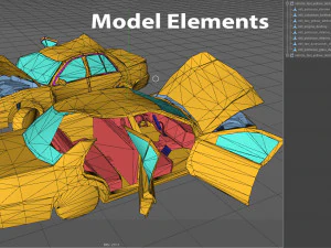 Crashed transport 12b 3D Model