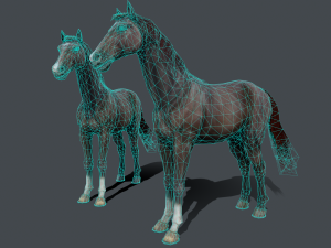 horse 3Dモデル