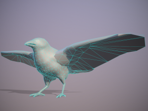 Crow animation 3D Модель