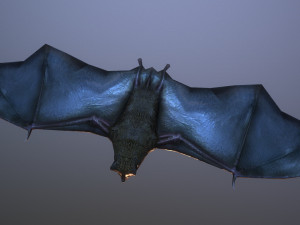 bat animation pbr low-poly Modèle 3D