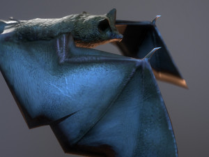 bat animation pbr low-poly Modèle 3D