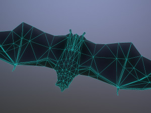 bat animation pbr low-poly Modèle 3D
