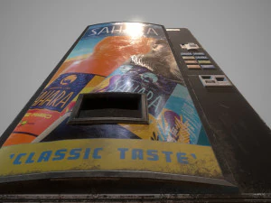 soda vending machine-pbr game redy low-poly 3D Model
