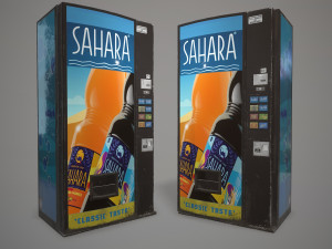 soda vending machine-pbr game redy low-poly 3D 模型