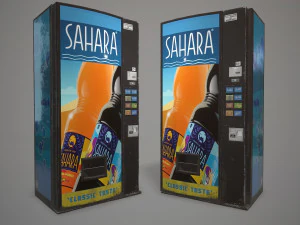 soda vending machine-pbr game redy low-poly 3D Model
