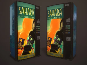 soda vending machine-pbr game redy low-poly 3D Model
