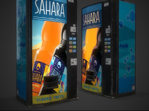soda vending machine-pbr game redy low-poly 3D Model