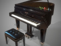 grand piano mason hamlin low-poly 3D Models