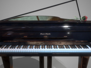 grand piano mason hamlin low-poly 3D Модель